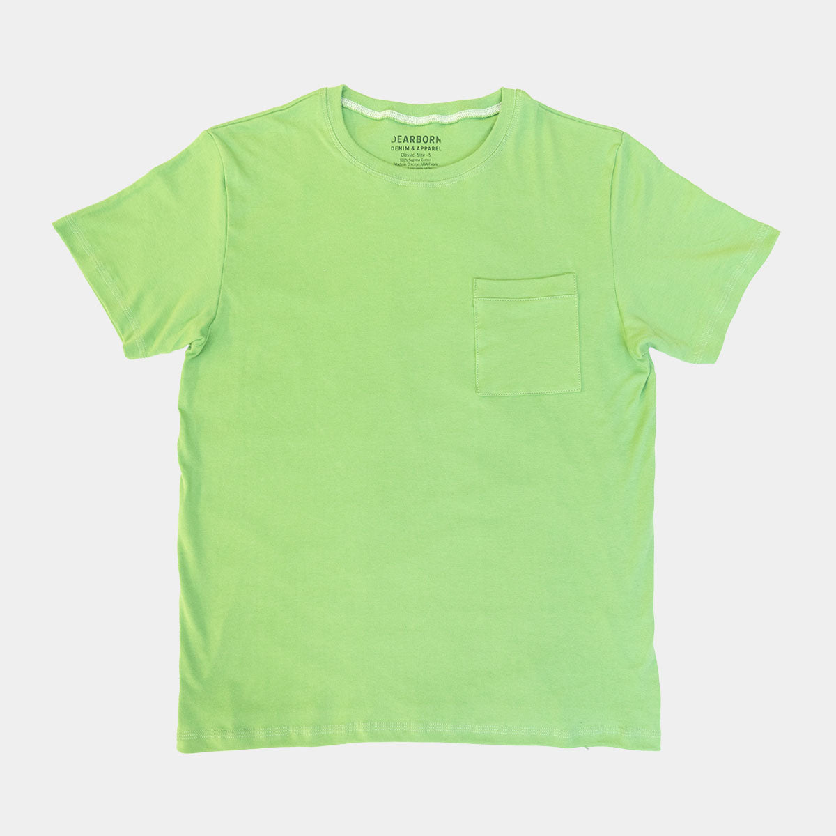 Cotton Pocket T - Jade